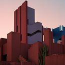 La Muralla Roja . Un projet de Photographie argentique , et Photographie d'architecture de Fabien Dendiével - 19.08.2021