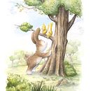 Meu projeto do curso: Criação de personagens animais em aquarela para livros infantis Ein Projekt aus dem Bereich Traditionelle Illustration, Bildende Künste, Malerei, Zeichnung, Aquarellmalerei, Kinderillustration und Erzählung von Ricardo Carneiro Meira - 20.08.2021