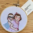 Uncle & niece. Embroider project by Lauri Angel Obando - 04.27.2021