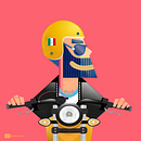 Enjoy The Ride - El otro lado -  Ilustracion Geometrica Vectorial. Traditional illustration, Drawing, Vector Illustration, Digital Illustration, and Concept Art project by Calone - 08.26.2021