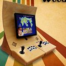 WoodCade - Fliperama rústico com controle removível. Een project van  Ontwerp, Meubelontwerp en -bouw, Industrieel ontwerp, Productontwerp, Speelgoedontwerp y  Creativiteit van Renan Romão - 25.05.2016