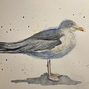 Mein Kursprojekt: Illustriere Vögel mit expressiven Aquarelltechniken. Traditional illustration, Watercolor Painting, Realistic Drawing, and Naturalistic Illustration project by ernstsonja - 08.27.2021