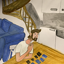 Mein Kursprojekt: Illustriertes Tagebuch: Tägliche bewusste Übung. Fine Arts, Sketching, Creativit, Drawing, and Sketchbook project by Marina - 08.28.2021