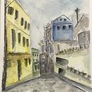 Ladeira  da Conceição . Watercolor Painting project by alufcarvalho - 08.28.2021