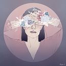 Flowery portrait of a woman. Een project van Traditionele illustratie,  Portrettekening, Digitale tekening y  Digitaal schilderij van raczynskamj - 29.08.2021