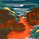  The Study of Chinese Ancient Towns. Traditional illustration project by Yukai Du - 01.01.2020