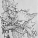 Basilisco. Een project van Traditionele illustratie,  Tekening, Realistische tekening y Naturalistische illustratie van Augusto Isaias Lopez Mercado - 29.08.2021