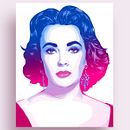 Elizabeth Taylor Portrait. Un projet de Illustration traditionnelle, Design  et Illustration numérique de Alessandra Stanga - 30.08.2021