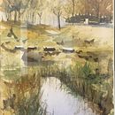 Mi Proyecto del curso: Paisajes naturales en acuarela. Fine Arts, Painting, and Watercolor Painting project by jlveredas - 08.30.2021