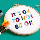 DMC - World Mental Health Day Embroidery Patterns. Design, Arts, and Crafts project by Ciara - 08.30.2021
