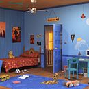 Child bedroom. Un proyecto de 3D de Oscar Teresa Aransay - 30.08.2021