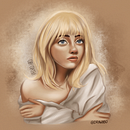Billie Eilish . Ilustrație tradițională de Pedro Oliveira - 12.31.2020