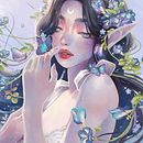Mi Proyecto del curso: Personajes femeninos poderosos: ilustra la diversidad. Un proyecto de Ilustración tradicional, Pintura, Ilustración digital, Dibujo digital y Pintura digital de Merielle Saires - 01.09.2021