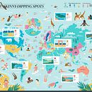 Skinny Dipping Top Spots Worldwide. Un proyecto de Ilustración tradicional, Publicidad, Diseño, Diseño editorial, Infografía, Ilustración vectorial e Ilustración digital de Melanie Chadwick - 29.08.2021