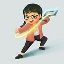 A illustration of my self! . Traditional illustration, Animation, 2D Animation, and Digital Illustration project by Mag Nguyen - 09.02.2021