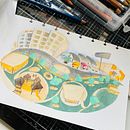 Meu projeto do curso: Sketchbook pictórico com guache. Projekt z dziedziny Trad, c, jna ilustracja, Sketching,  R, sunek,  R, sunek architektoniczn, Sketchbook i Malowanie gwaszami użytkownika Margarida Pires - 02.09.2021