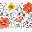 Universo floral - uma nova descoberta Ein Projekt aus dem Bereich Traditionelle Illustration, Musterdesign, Aquarellmalerei und Botanische Illustration von Fabiana Tomaim de Oliveira - 01.09.2021