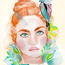 My project in Illustrated Portrait in Watercolor course. Un progetto di Illustrazione tradizionale, Belle arti, Pittura, Disegno, Pittura ad acquerello, Disegno di ritratti e Disegno artistico di Christina Kyprianidou - 04.09.2021