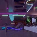 Modern Neon Curves (Blender Scene). Un progetto di Design, Architettura d'interni, Architettura digitale e Progettazione 3D di Gabriel Moura - 23.08.2021