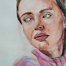 My project in Artistic Portrait with Watercolors course. Fine Arts, Painting, Watercolor Painting, and Portrait Drawing project by Bethany Kelly - 09.04.2021
