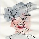 Faces with ink and watercolors. Sketching, Creativit, Portrait Drawing, Watercolor Painting & Ink Illustration project by Ida Csapó - 09.04.2021