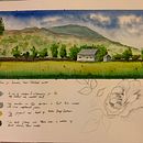My project in Watercolor Travel Journal course. Un proyecto de Ilustración tradicional, Pintura a la acuarela, Ilustración arquitectónica y Sketchbook de nickveale3 - 05.09.2021
