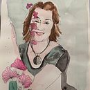 Mon projet du cours : Portrait illustré à l’aquarelle. Un proyecto de Ilustración tradicional, Bellas Artes, Pintura, Dibujo, Pintura a la acuarela, Dibujo de Retrato y Dibujo artístico de Sylvie BERTHELOT-PLANQUES SYLVIE - 06.09.2021
