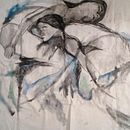 Tiempo de contar con el cuerpo, danzando telas. Drawing, Watercolor Painting, and Artistic Drawing project by Carolina Pedrido Bazin - 09.06.2021