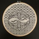 Mi Proyecto del curso: Introducción al bordado en blackwork. Embroider project by Anna Martin - 08.25.2021