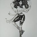 Mi Proyecto del curso: Diseño de personajes femeninos para cómics. Projekt z dziedziny Projektowanie postaci, Komiks,  R i sunek użytkownika argeim_black - 09.09.2021