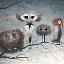 Birds. Un progetto di Illustrazione tradizionale, Illustrazione editoriale, Pittura digitale, Disegno digitale, Illustrazione infantile, Disegno artistico, Disegno e Illustrazione digitale di Teresa Arroyo - 02.10.2020