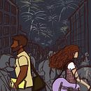 Pôster do curta-metragem "Meus dias até te conhecer". Een project van Traditionele illustratie van Luisa Rojas - 08.09.2021