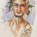 Squarely portrait . % Ruth Chotiner tarafından hazırlanan Geleneksel illüstras, Ve on projesi - 09.09.2021