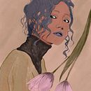My project in Illustrated Portraits with Procreate course Ein Projekt aus dem Bereich Traditionelle Illustration, Vektorillustration, Digitale Illustration und Porträtzeichnung von Phakkamon Sukcharoen - 09.09.2021