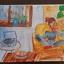 My project in Exploratory Sketchbook: Find Your Drawing Style course. Un progetto di Illustrazione tradizionale, Bozzetti, Creatività, Disegno, Pittura ad acquerello, Sketchbook e Pittura gouache di cristina_pres - 10.09.2021