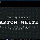 Hero section with interactive background. Een project van  Webdevelopment y Motion Graphics van barton_w13 - 11.09.2021