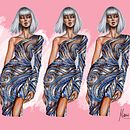 Charbel Zoe Haute Couture. Een project van  Ontwerp, Traditionele illustratie,  Modeontwerp, Schilderij y  Tekening van Marïa Toscano - 11.09.2021