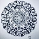 My project in The Art of Mandala Drawing: Create Geometric Patterns course. Projekt z dziedziny  R, sunek,  R i sunek atramentem użytkownika Tina Jakobsson - 11.09.2021