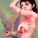 Mi Proyecto del curso: Técnicas de ilustración con acuarela digital. Projekt z dziedziny Trad, c, jna ilustracja, Ilustracja c, frowa, Malowanie akwarelą, Portret, R, sunek c i frow użytkownika Vicente Olguin - 13.09.2021