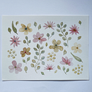 Mi Proyecto del curso: Estampados florales en acuarela con colores vibrantes. Un progetto di Illustrazione tradizionale, Pattern design, Pittura ad acquerello e Illustrazione botanica di Mariana Walker - 14.09.2021