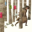 "Was ist los vor meiner Tür?" / "What's going on at my door?"   Anthology with 20 stories by the best for the 60th anniversary of the German Youth Literature Award. Un proyecto de Ilustración tradicional, Pintura gouache, Ilustración infantil, Dibujo, Diseño de personajes y Narrativa de Aljoscha Blau - 01.01.2017