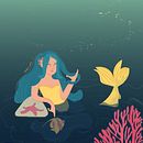 No fue la Sirena. Een project van Traditionele illustratie,  Ontwerp, Grafisch ontwerp y Vectorillustratie van Lina Yaima - 15.09.2021