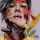 My project in Illustrated Portraits with Procreate course. Projekt z dziedziny Trad, c, jna ilustracja, Grafika wektorowa, Ilustracja c, frowa i Portret użytkownika Catherine Simard - 15.09.2021