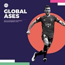 Global Ases. Agencia de representación de futbolistas. Ein Projekt aus dem Bereich Design und Werbung von Kike Moncosi Olivares - 16.09.2021