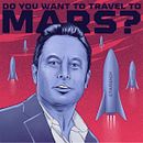 Vote Elon Musk for Mars president. Een project van Traditionele illustratie,  Ontwerp, Ontwerp van personages y Grafisch ontwerp van Eduardo Medina - 07.08.2021