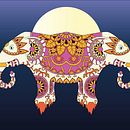 elefante guerrero psíquico ancestral. Projekt z dziedziny Trad, c i jna ilustracja użytkownika Jesús Alberto Mora Arias - 18.09.2021