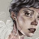 My project in Illustrated Portraits with Procreate course. Projekt z dziedziny Trad, c, jna ilustracja, Grafika wektorowa, Ilustracja c, frowa i Portret użytkownika anna_abl - 18.09.2021