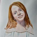 My project in Watercolor Portrait from a Photo course. Un proyecto de Ilustración tradicional, Pintura a la acuarela y Dibujo de Retrato de isha drew - 19.09.2021
