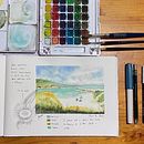 Mi Proyecto del curso: Cuaderno de viaje en acuarela. Projekt z dziedziny Trad, c, jna ilustracja, Malowanie akwarelą,  R, sunek architektoniczn i Sketchbook użytkownika Mercedes Maseda Pernas - 19.09.2021