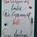 Mon projet du cours : Calligraphie italique au brush pen. Un proyecto de Caligrafía de Isabelle de Couëspel de Boisgency - 20.09.2021